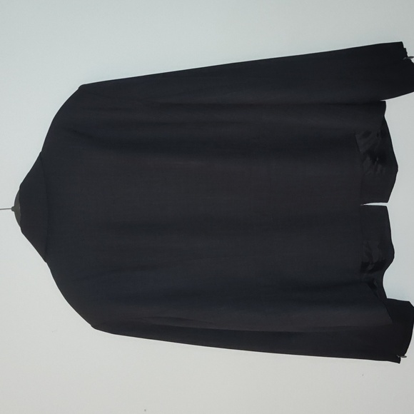 Amanda Smith Blazer Jacket Gray Size 22 W Zip Front Long Sleeve  Classic Office - Picture 4 of 12